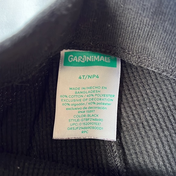 Granimals 4T Black Pants - Picture 2 of 2